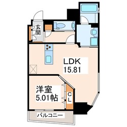 九品寺交差点駅 徒歩3分 10階の物件間取画像